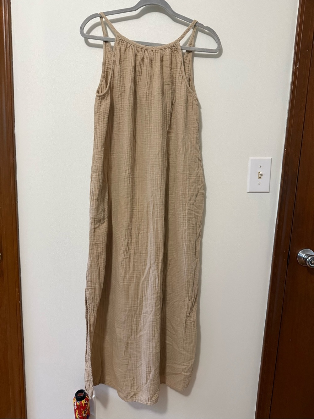 Universal Thread Beige Maxi Sundress with Spaghetti Straps
